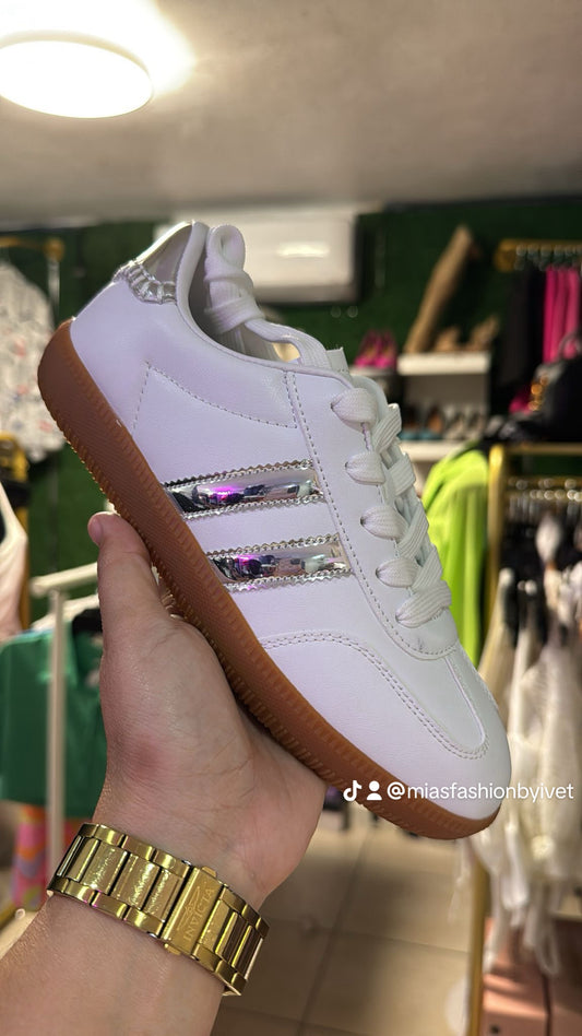 Tenis lisa  plata